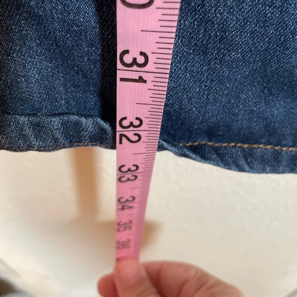 Shein Denim Button-Front Skirt - Picture 6 of 7